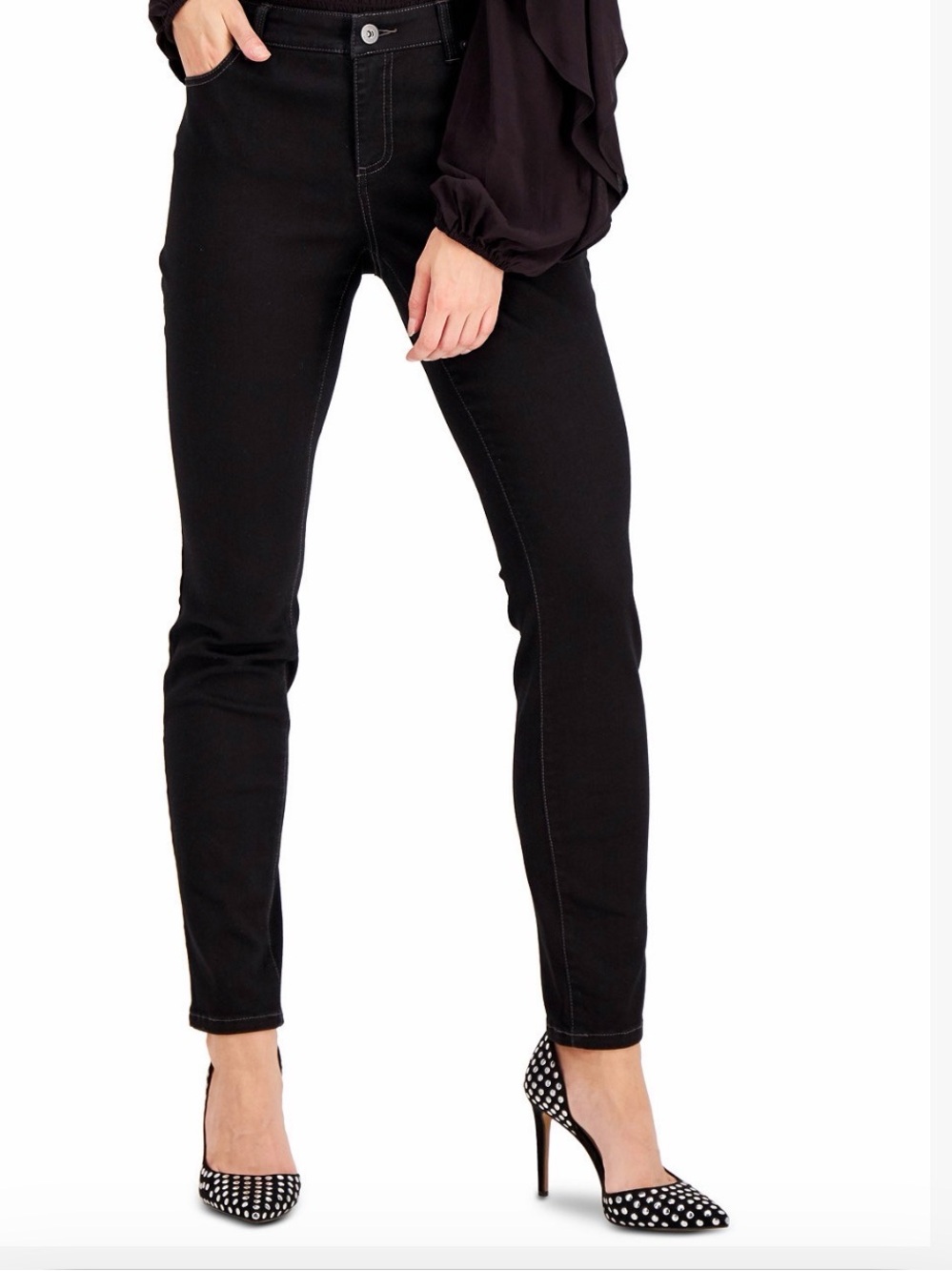 INC International Concepts Black Skinny Jeans